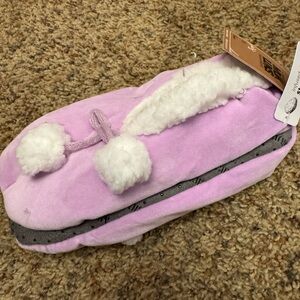 Muk Luks Lavender Slippers with White Accents